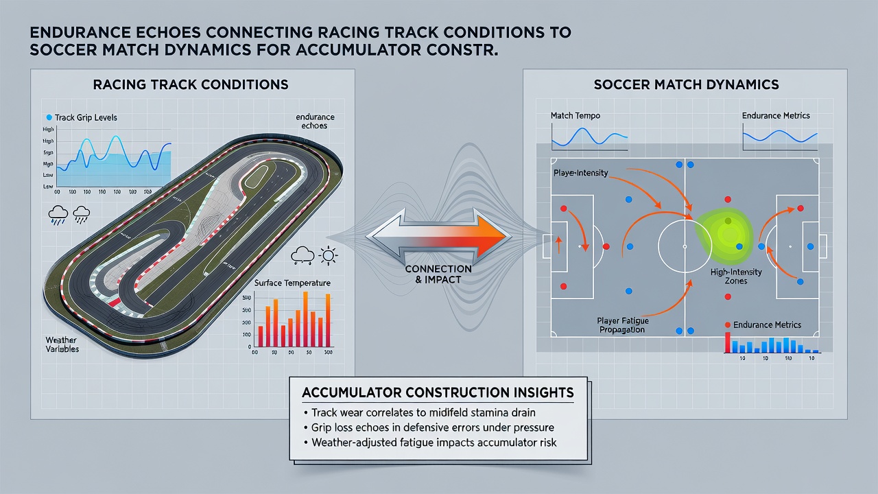 Integrated charts showing endurance correlations between horse racing tracks and soccer pitches