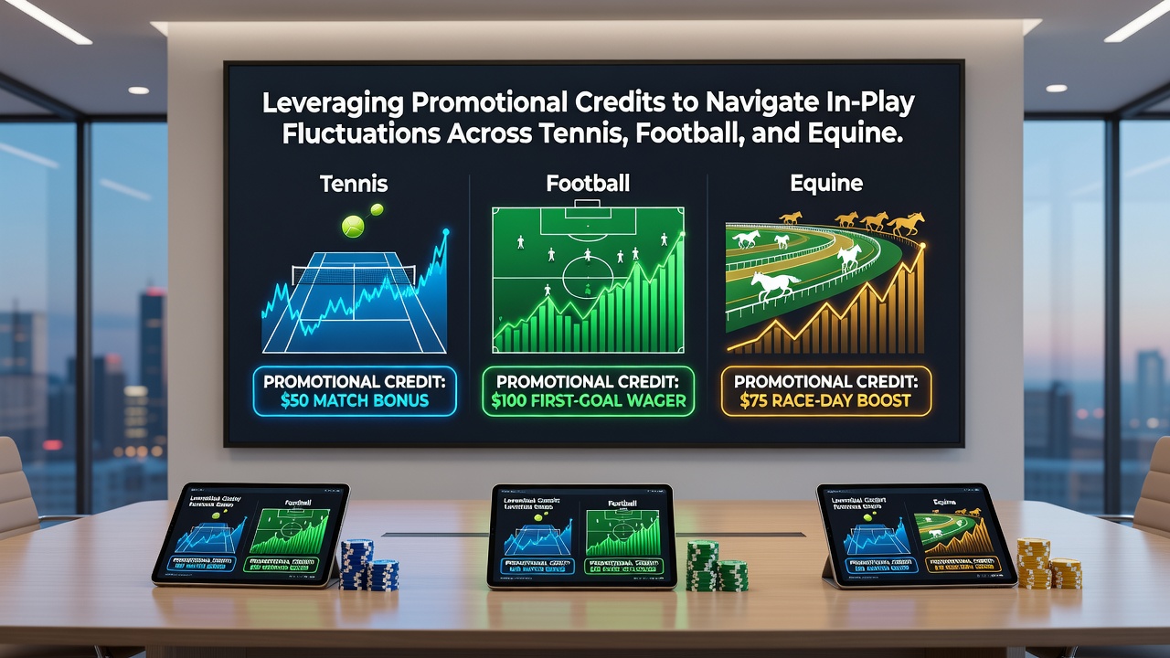 Horse racing odds board showing live fluctuations alongside football and tennis betting options on a mobile screen